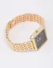 Gold & Black Medium Square Watch sold by lovisa