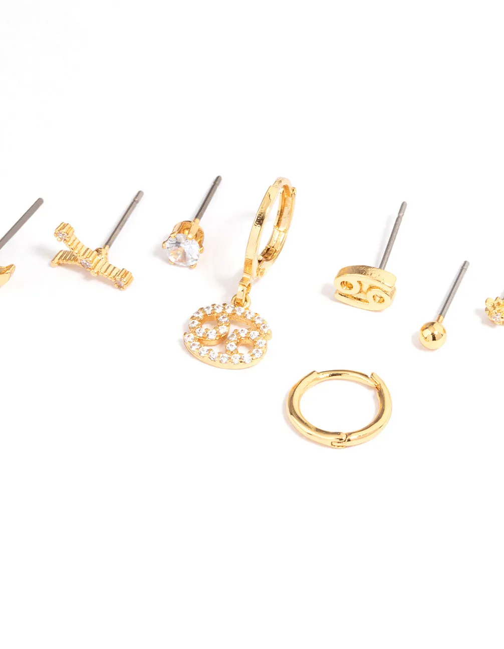 Gold Plated Cancer Star Sign Ear Stackers sold by lovisa product image thumbnail 2