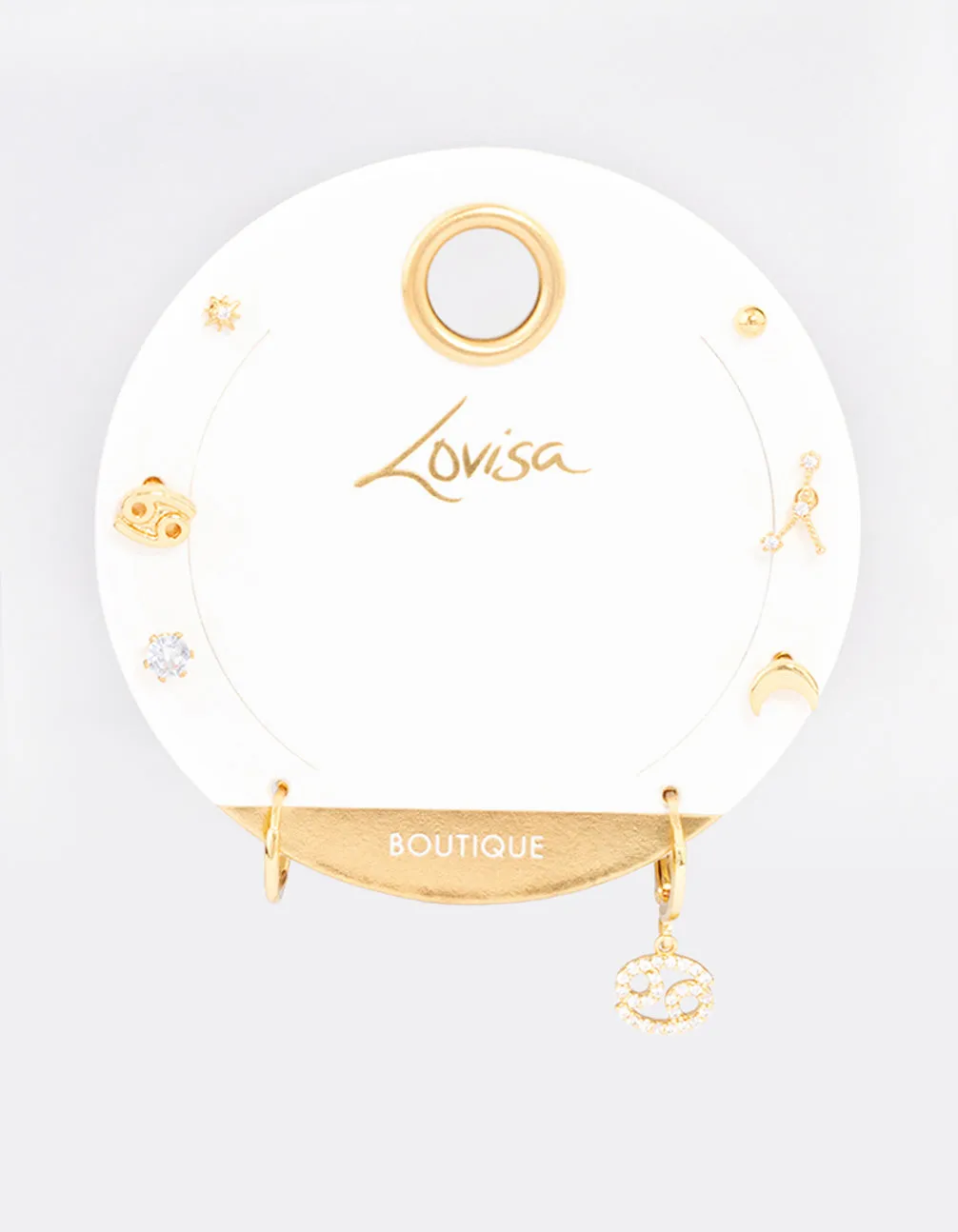 Gold Plated Cancer Star Sign Ear Stackers sold by lovisa product image thumbnail 3
