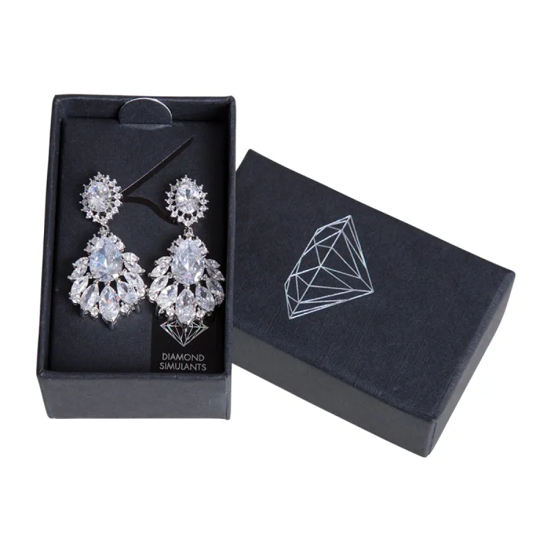 Statement Crystal Cluster Drop sold by lovisa