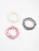 Beaded Pearl Cluster Hair Ties 3-Pack sold by lovisa