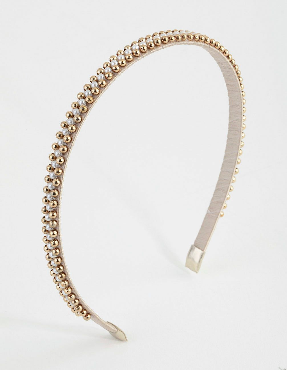 Micro Pearl Beaded Alice Band sold by lovisa