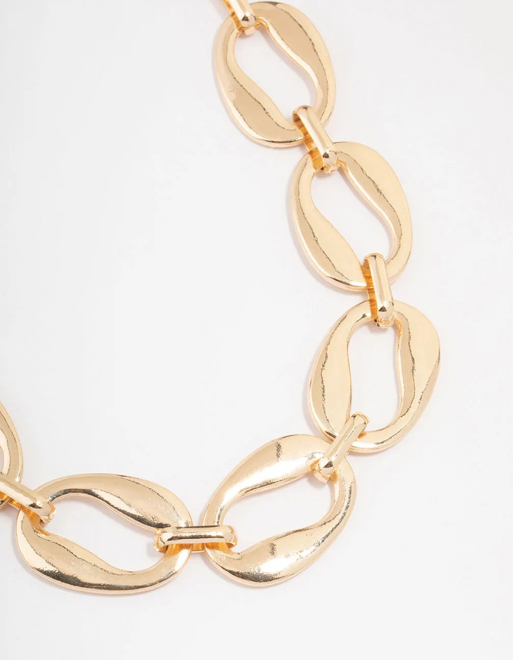 Gold Statement Chain Necklace sold by lovisa