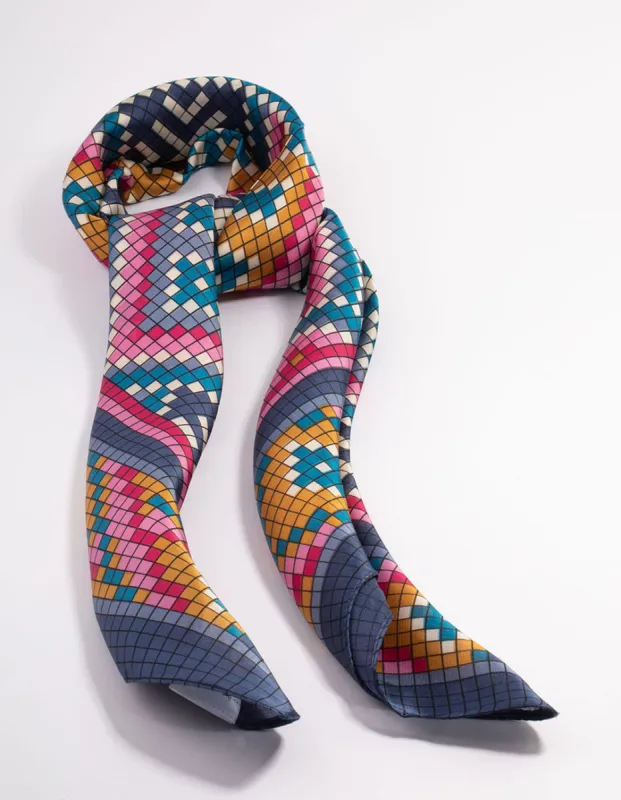 Fabric Box Print Scarf sold by lovisa