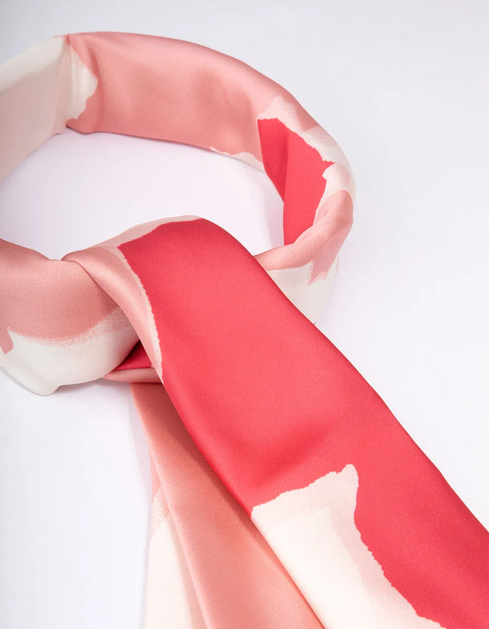 Pink & White Fabric Splatter Scarf sold by lovisa product image thumbnail 2