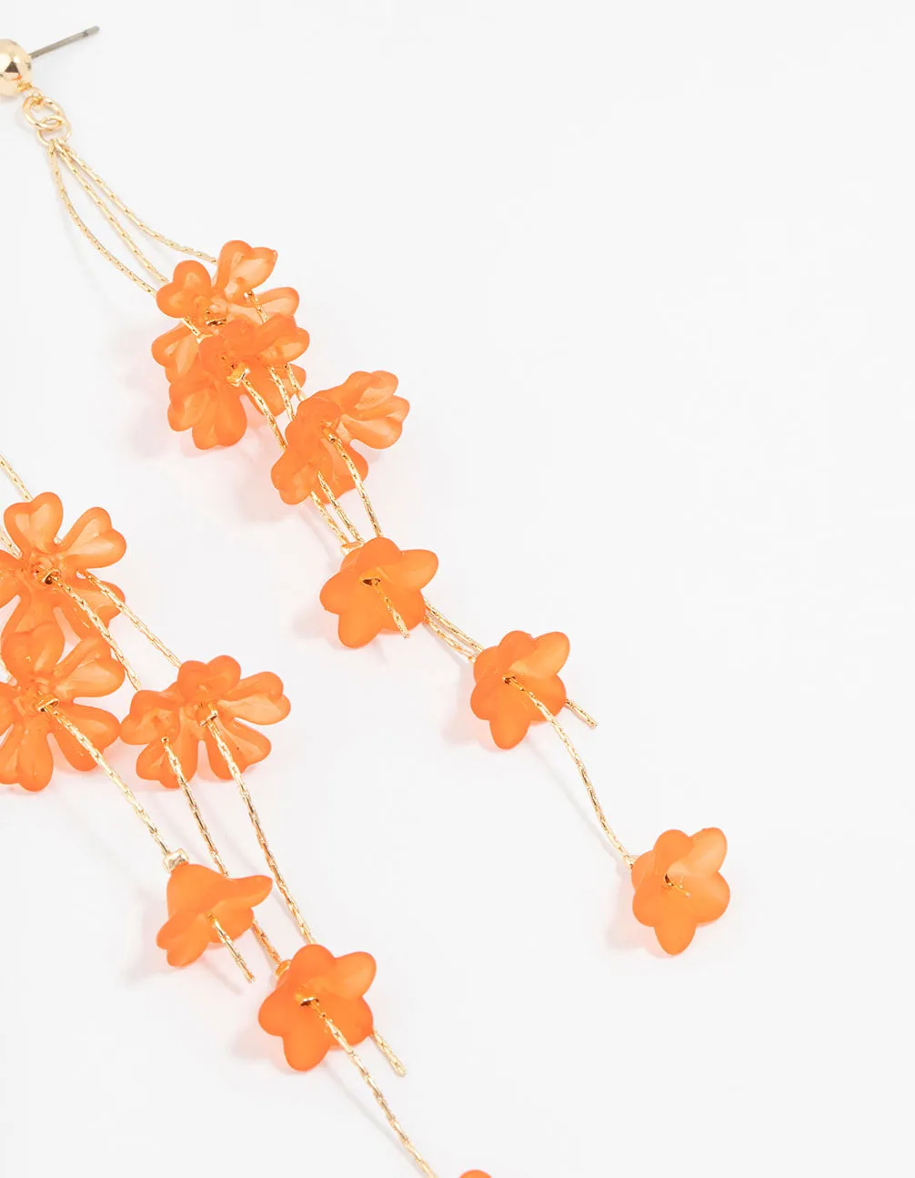 Gold Orange Petal Drop Earrings sold by lovisa product image thumbnail 3