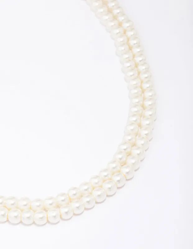 Pearl Layered Necklace sold by lovisa