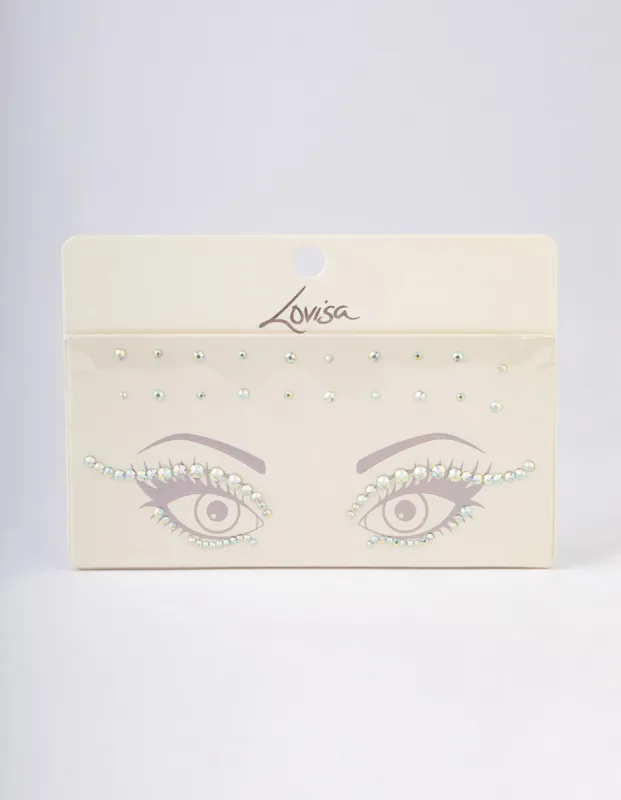 Acrylic Simple Strand Face Jewels sold by lovisa
