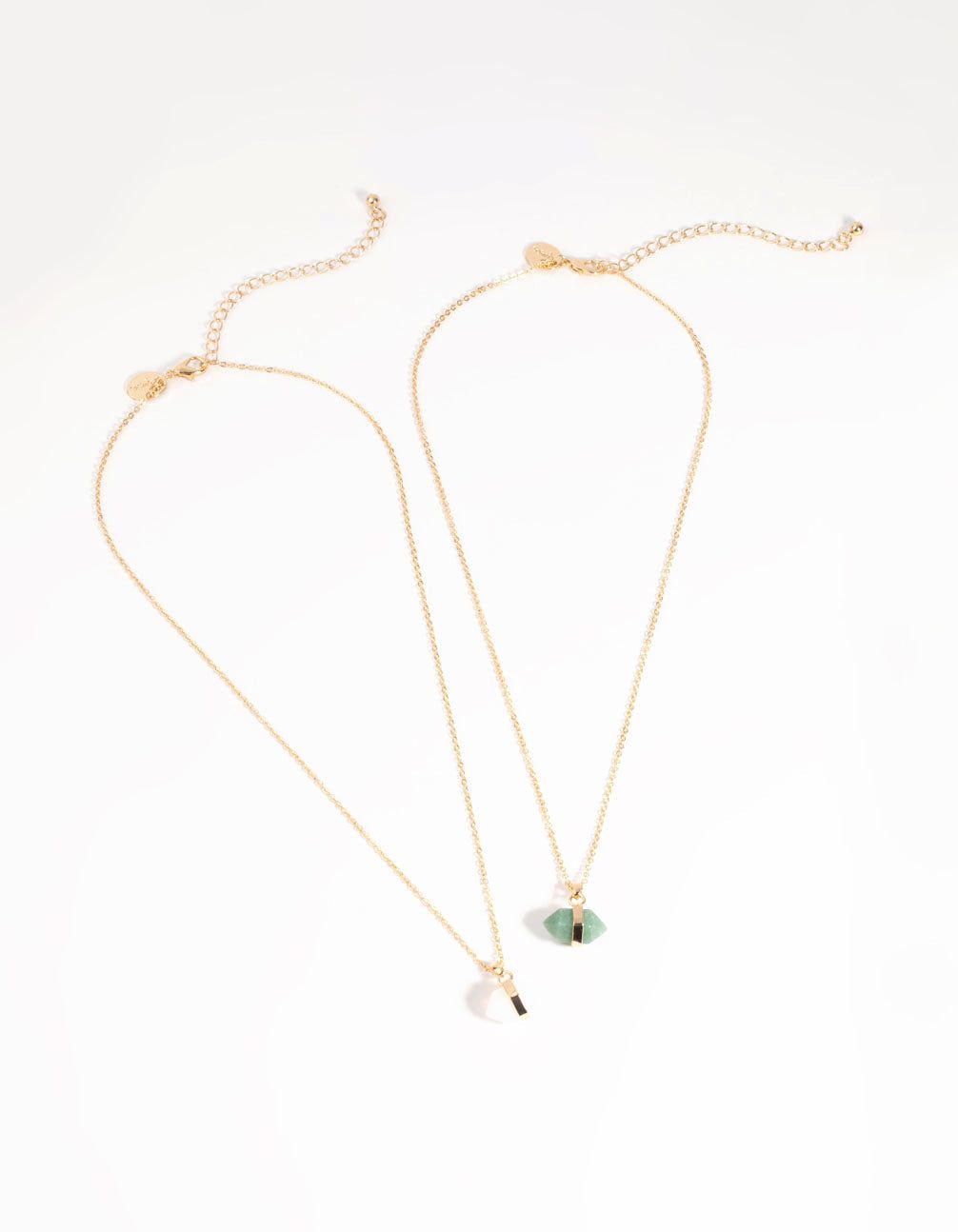 Gold Semi-Precious Shard Necklace Set sold by lovisa product image thumbnail 3