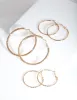 Gold Statement Diamante Hoop Pack sold by lovisa