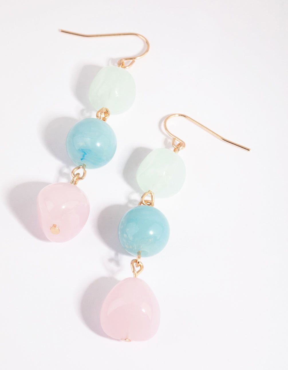 Gold Triple Ball Drop Earrings sold by lovisa