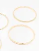 Gold Twisted Bangle Bracelets 4-Pack sold by lovisa