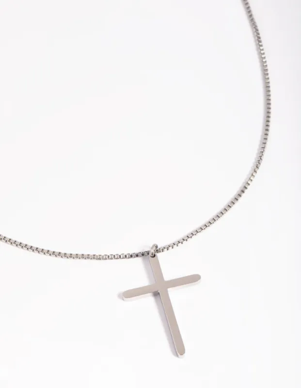 Waterproof Stainless Steel Cross Necklace sold by lovisa