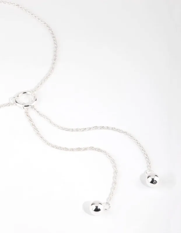 Silver Long Lariat Necklace sold by lovisa