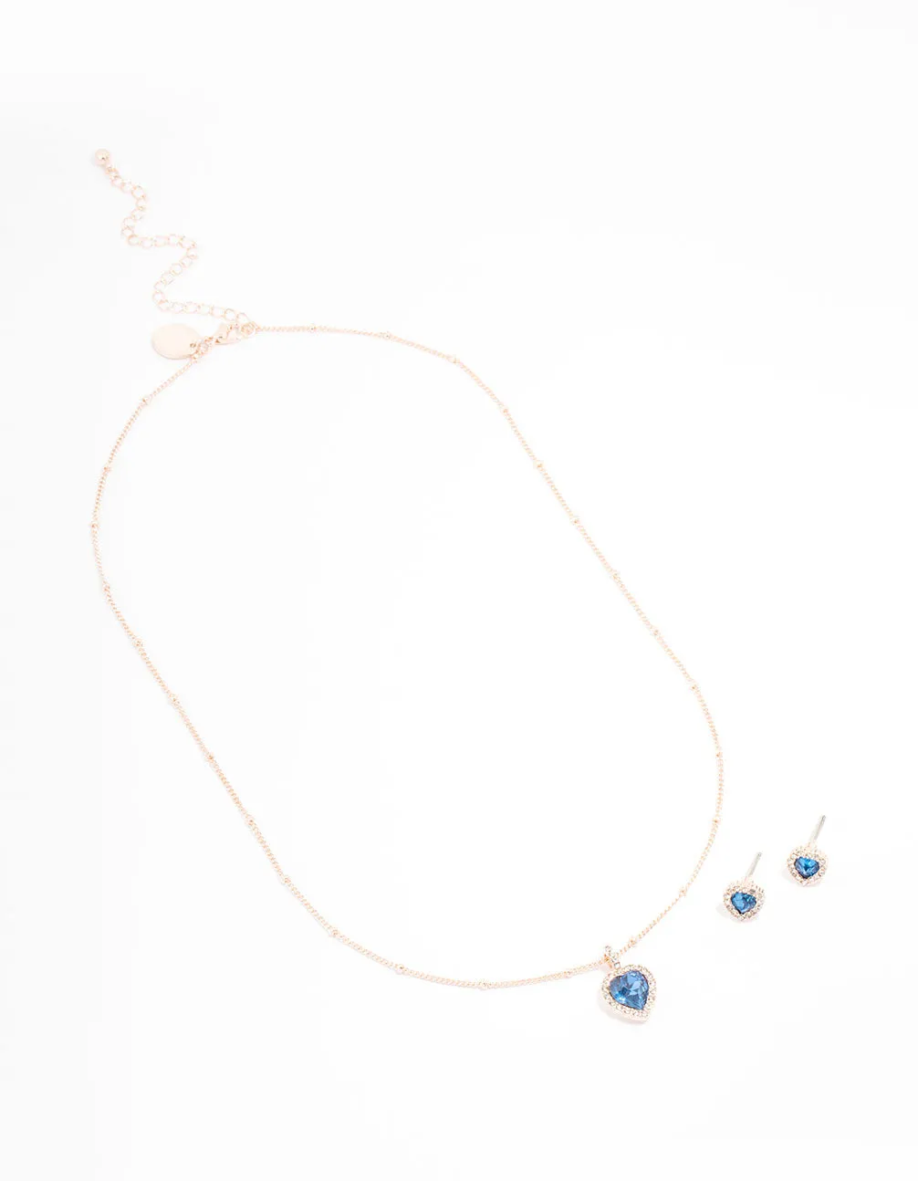 Rose Gold Heart Halo Jewellery Set sold by lovisa product image thumbnail 2