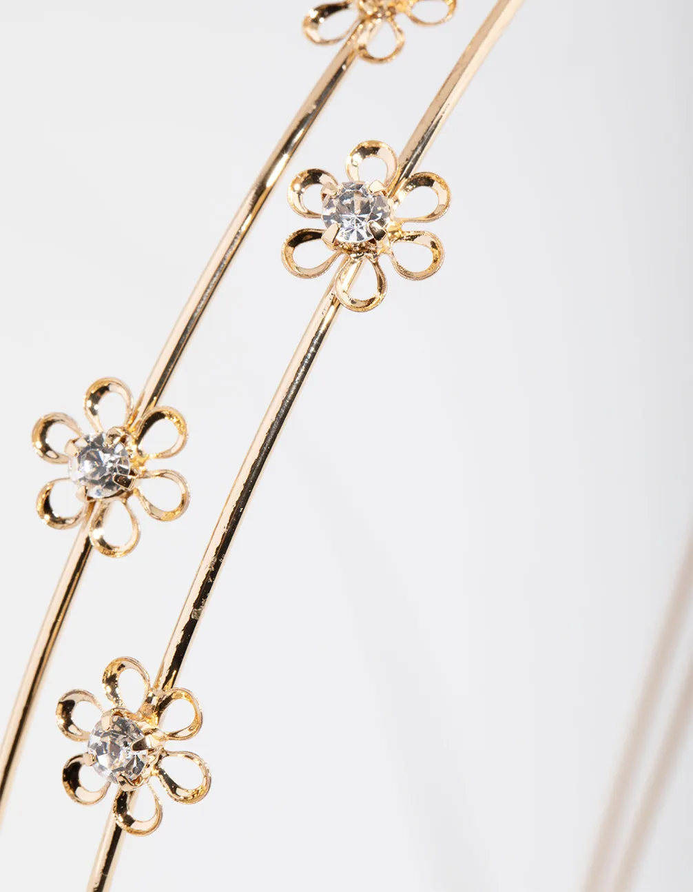 Gold Micro Flower Double Headband sold by lovisa product image thumbnail 2