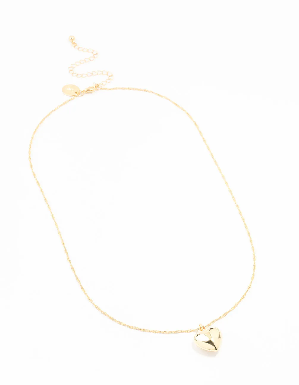 Gold Plated Heart Necklace sold by lovisa product image thumbnail 3