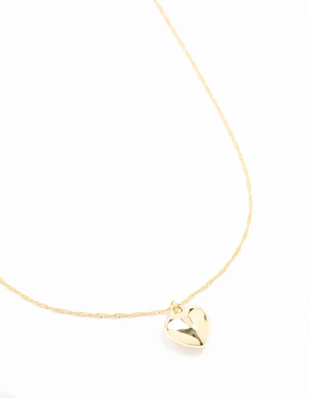Gold Plated Heart Necklace sold by lovisa product image thumbnail 2