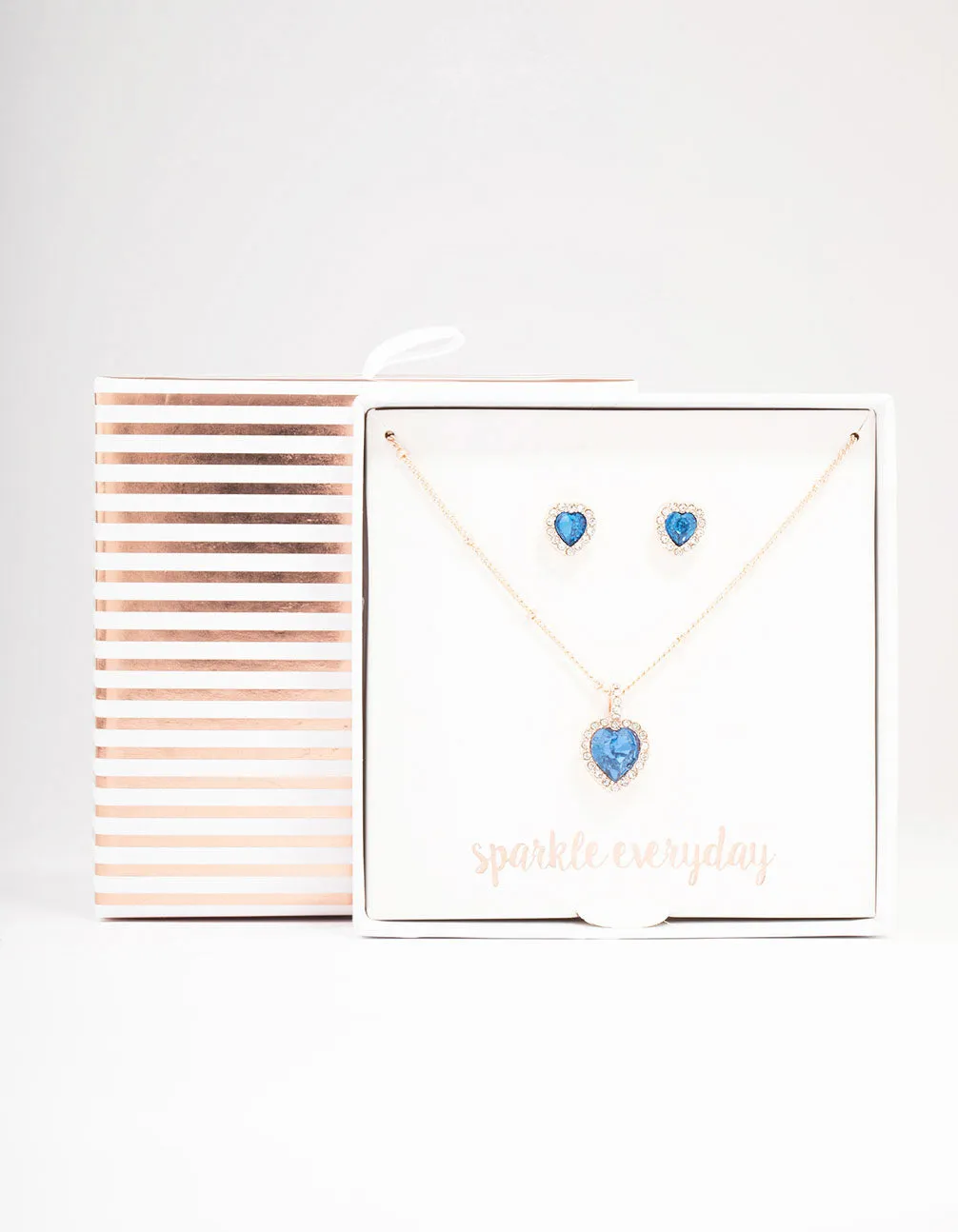 Rose Gold Heart Halo Jewellery Set sold by lovisa product image thumbnail 3