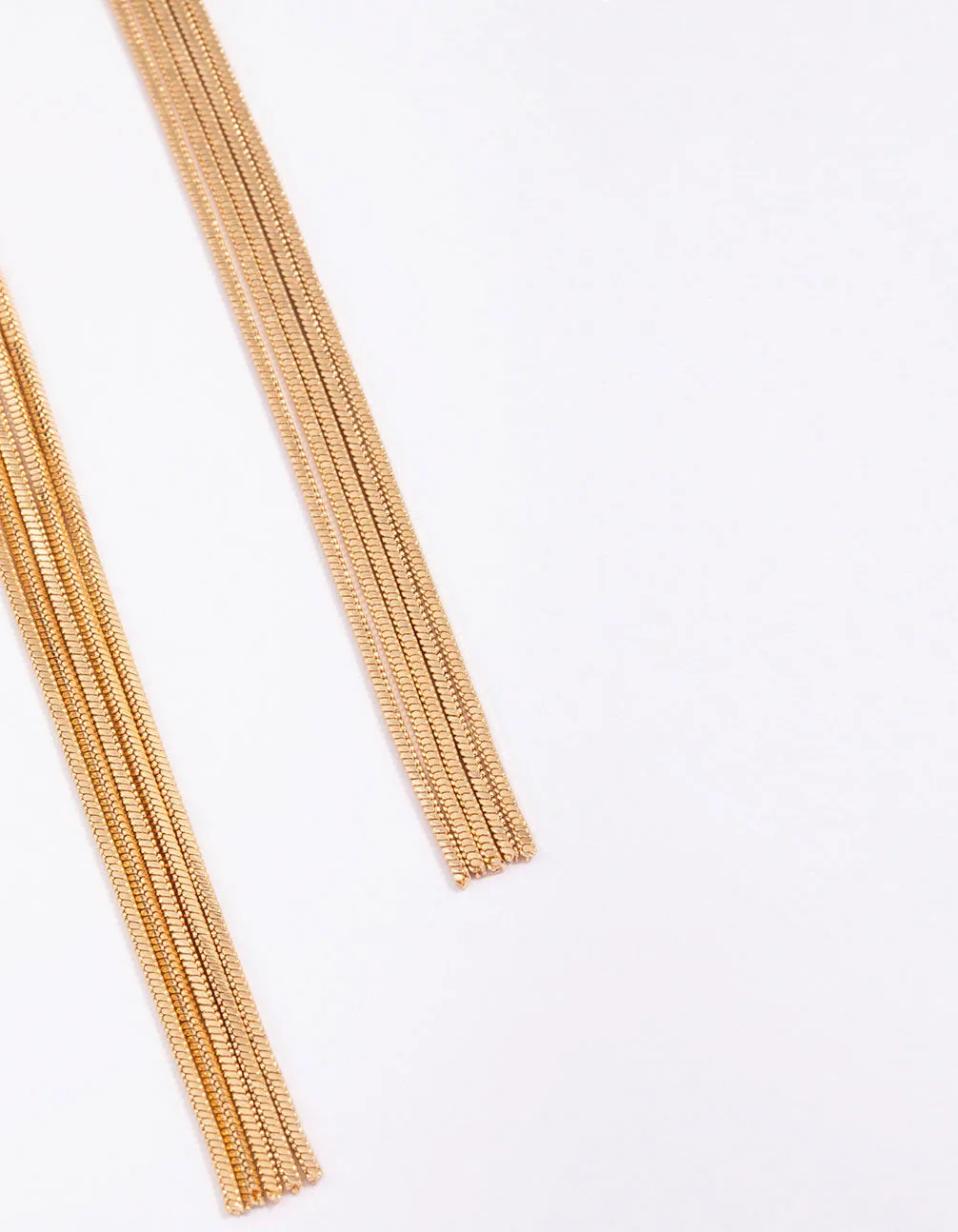 Gold Twisted Cupchain Drop Earrings sold by lovisa product image thumbnail 3