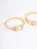 Gold Plated Butterfly Stacking Ring 3-Pack sold by lovisa