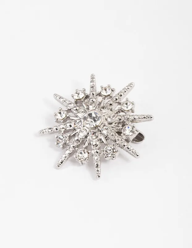 Silver Celestial Round Brooch sold by lovisa