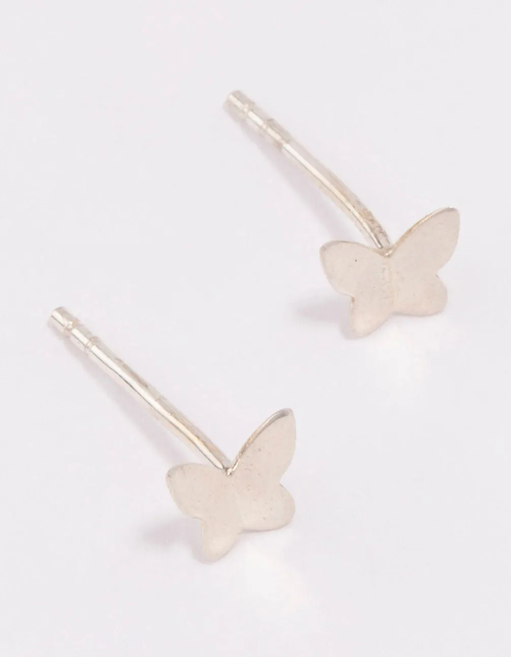 Sterling Silver Solid Butterfly Stud Earrings sold by lovisa