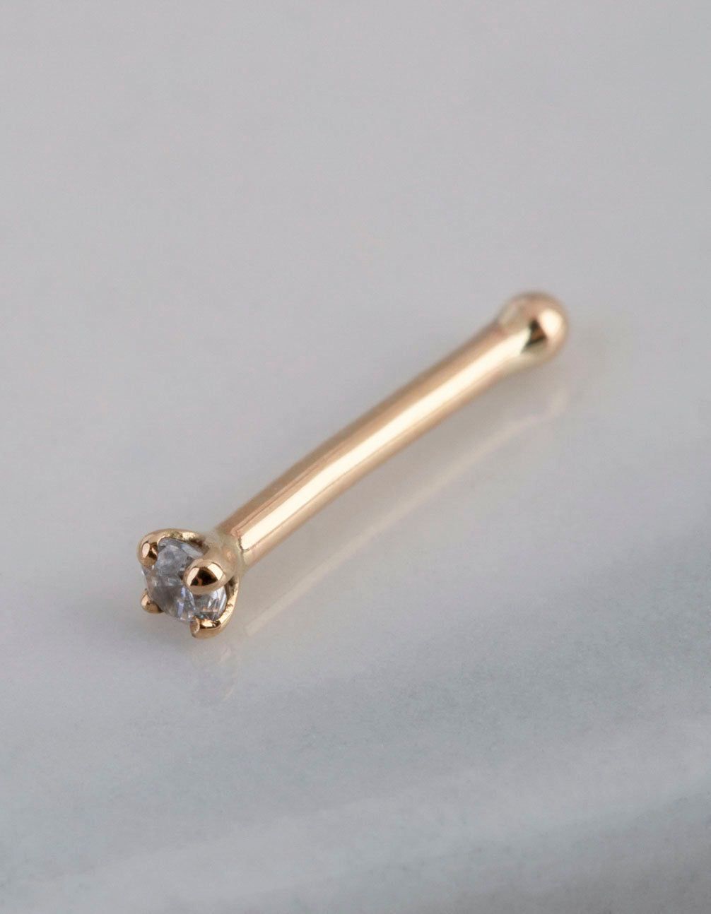 9ct Gold Micro Cubic Zirconia Nose Stud sold by lovisa
