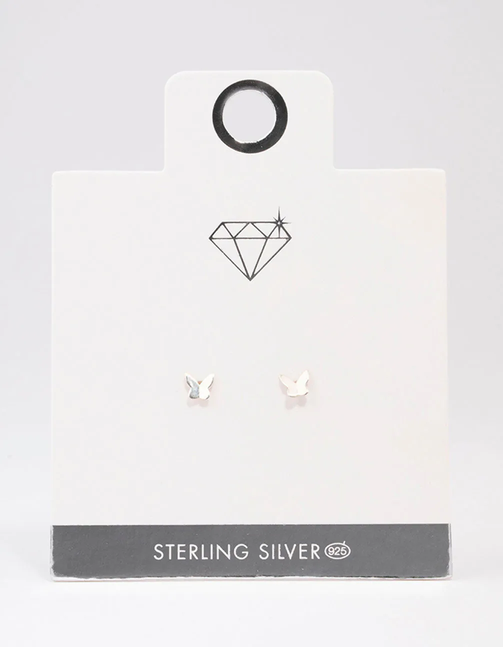 Sterling Silver Solid Butterfly Stud Earrings sold by lovisa product image thumbnail 2