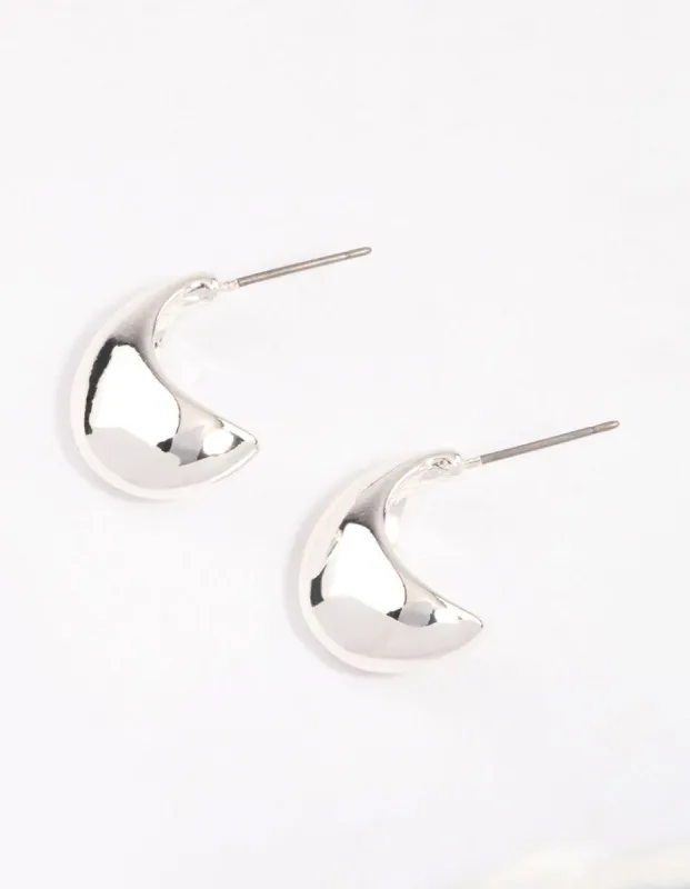 Silver Mini Bubble Huggie Earrings & Polishing Set sold by lovisa