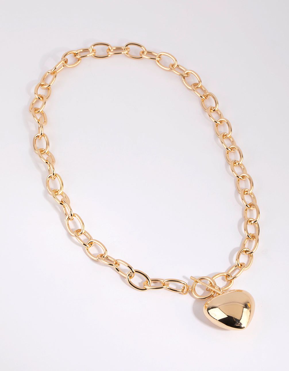 Gold Statement Heart Necklace sold by lovisa product image thumbnail 2