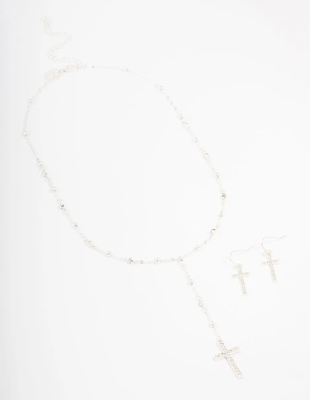 Silver Beaded Cross Jewellery Set sold by lovisa product image thumbnail 2
