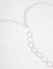 Silver Mini Open Diamante Circle Belt sold by lovisa