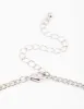Silver Cubic Zirconia Floral Teardrop Y-Shape Necklace sold by lovisa
