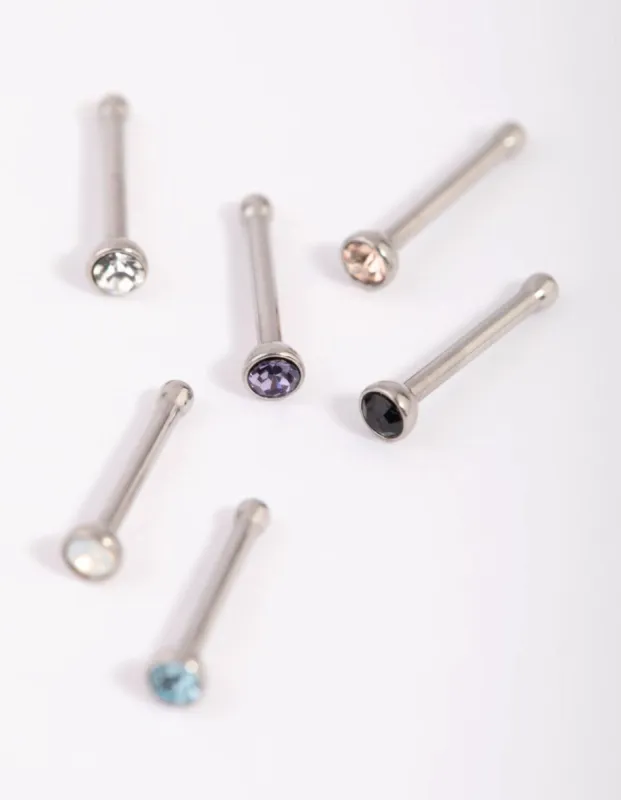 Surgical Steel Frosty Nose Studs made by lovisa
