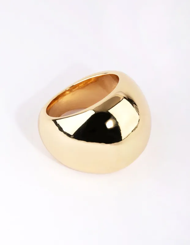 Gold Plated Statement Ring sold by lovisa