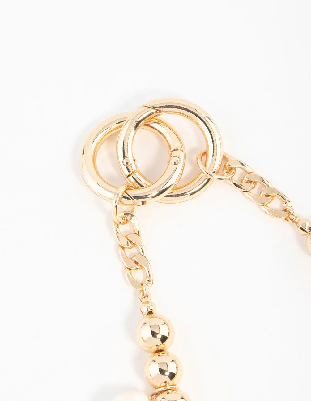 Gold Bow,Flower & Heart Charm Keychain sold by lovisa product image thumbnail 3