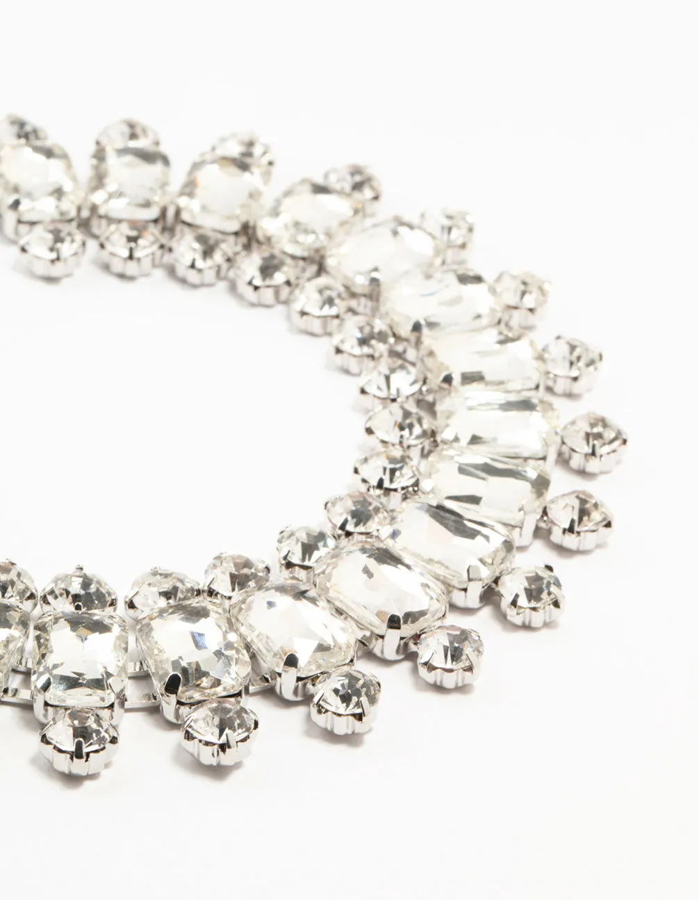 Rhodium Diamante Choker Necklace sold by lovisa product image thumbnail 2