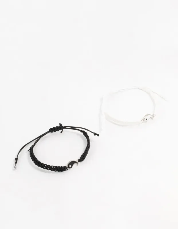 Yin Yang Tie Bracelets 2-Pack sold by lovisa