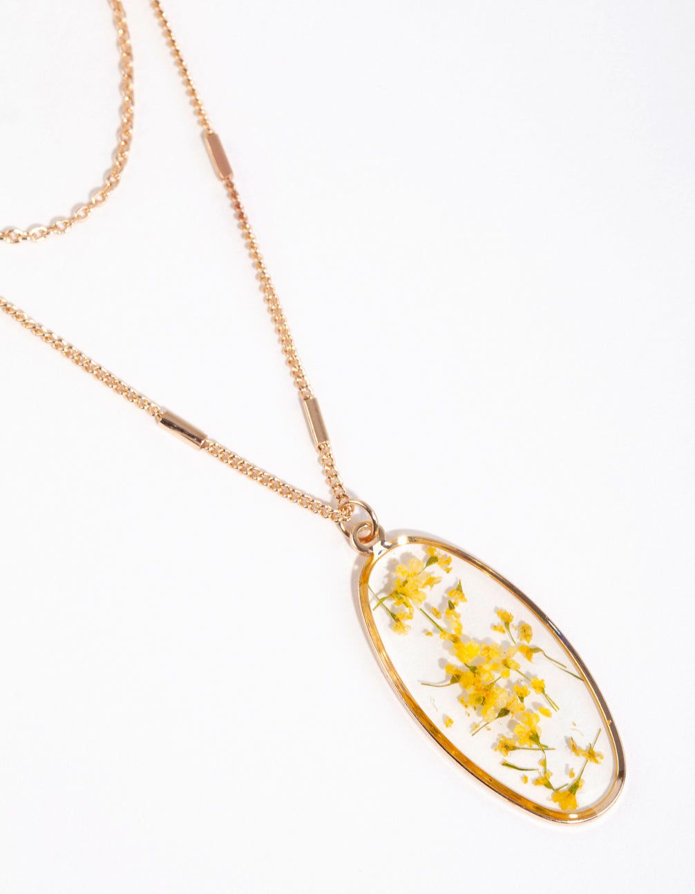 Gold Trapped Flower Layered Necklace sold by lovisa product image thumbnail 3
