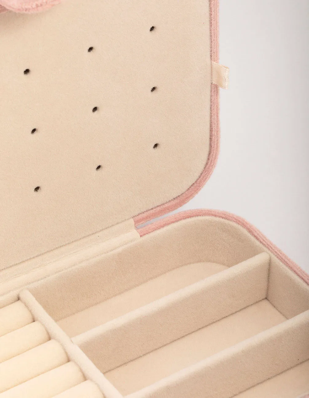 Blush Suede Rectangular Jewellery Box sold by lovisa product image thumbnail 2