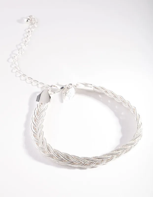 Silver Chain Rope Bracelet sold by lovisa
