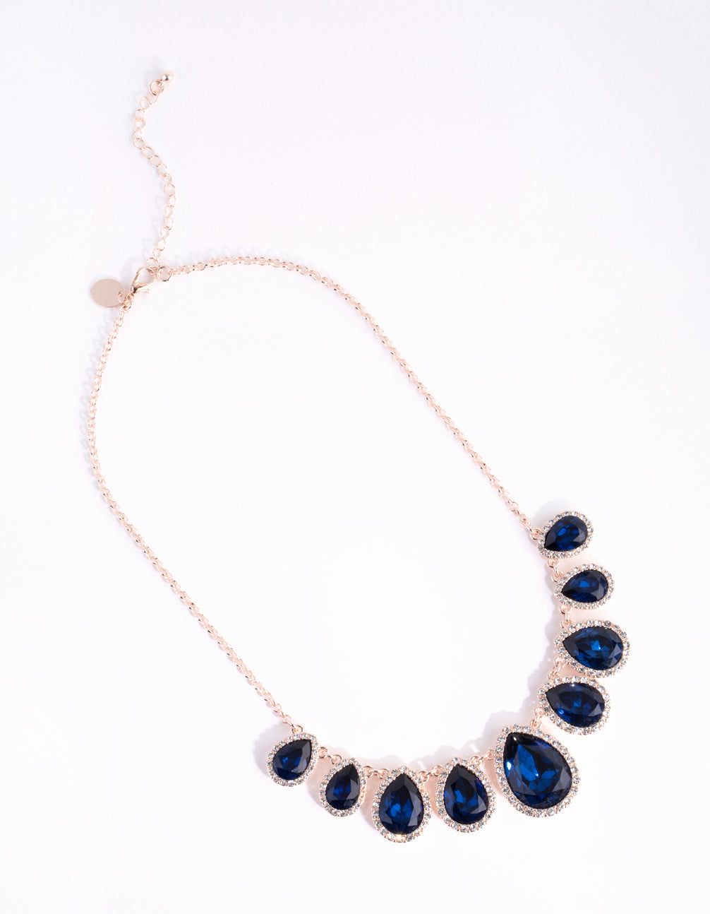 Rose Gold Classic Pear Halo Necklace sold by lovisa product image thumbnail 2