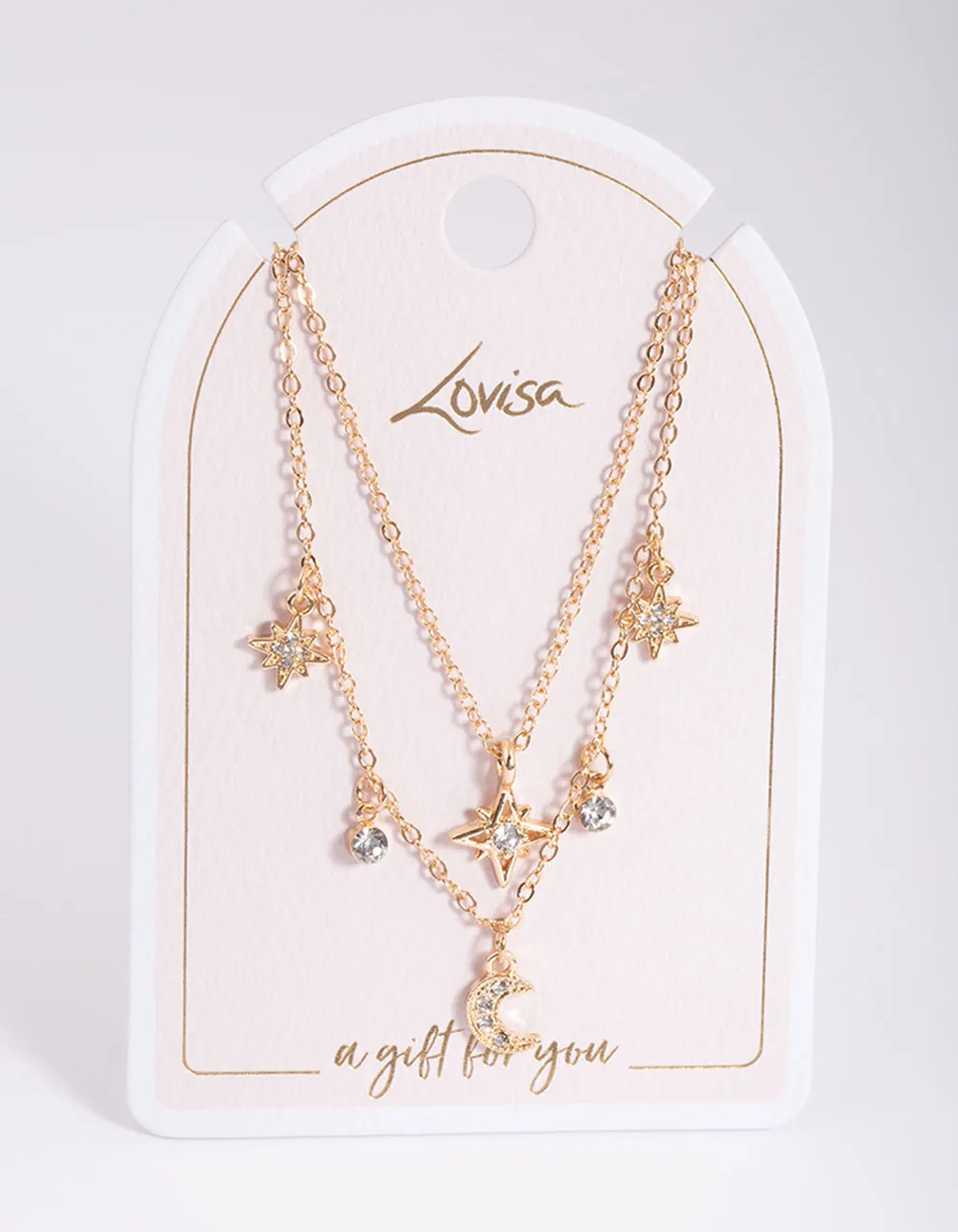 Gold Diamante Celestial Statement Necklace sold by lovisa product image thumbnail 2
