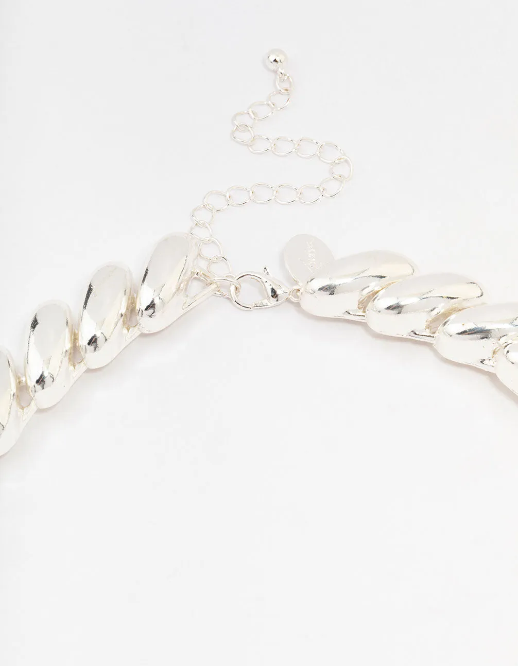 Silver Chunky Short Necklace sold by lovisa product image thumbnail 3