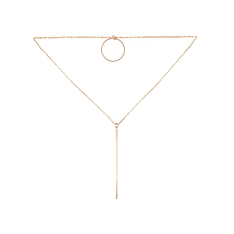 Gold Circle Double Choker sold by lovisa