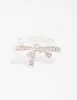 Silver Cubic Zirconia Bow Ring sold by lovisa
