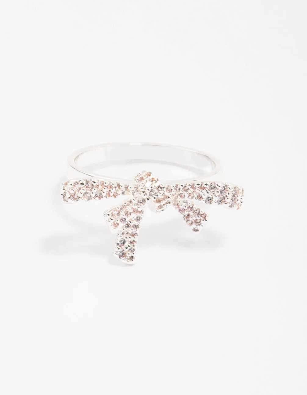 Silver Cubic Zirconia Bow Ring sold by lovisa product image thumbnail 3