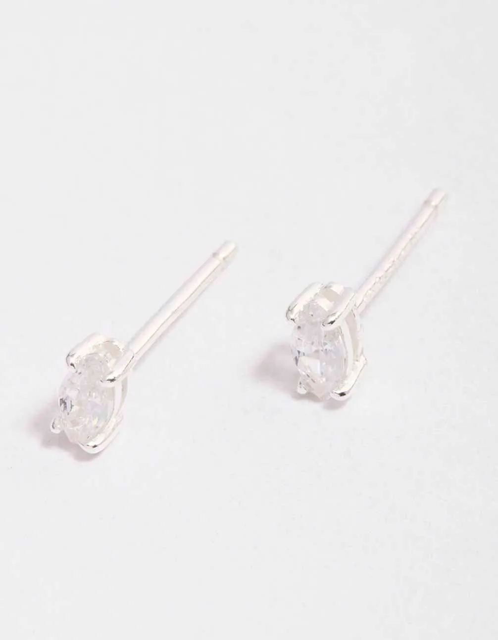 Sterling Silver Cubic Zirconia Marquise Stud Earrings sold by lovisa product image thumbnail 2