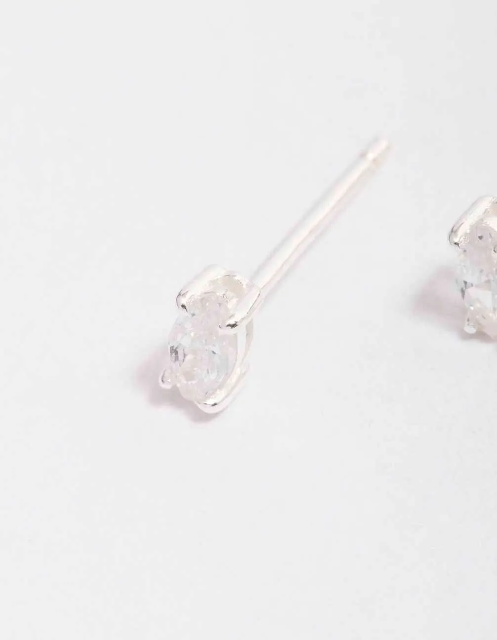 Sterling Silver Cubic Zirconia Marquise Stud Earrings sold by lovisa